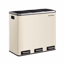 Description générale Avec 3 compartiments de 18 litres, cette poubelle de cuisine vous aide à trier facilement vos déchets re ...