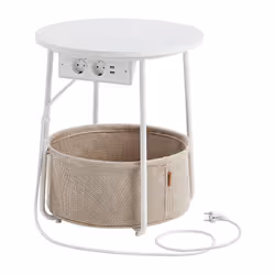 [Avec prises pratiques] Doté de 2 prises AC et de 2 ports USB sous le plateau, cette table basse vous permet de charger une l ...