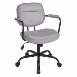 Chaise de Bureau Pivotante Structure des Accoudoirs Individuelle Mécanisme à Bascule Hauteur Réglable Gris Tourterelle