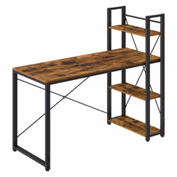 Description générale Ce bureau est équipé d'une étagère réversible qui peut être installée à droite ou à gauche, selon vos pr ...
