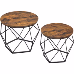 [Dimensions pratiques] La grande table basse mesure 60 x 45 cm et la petite table basse mesure 50 x 40 cm. Elles sont parfait ...