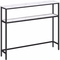 【COMPACTE MAIS SPACIEUSE】 Mesurant seulement 20 x 100 x 80 cm, cette table de salon mince convient parfaitement aux petits es ...