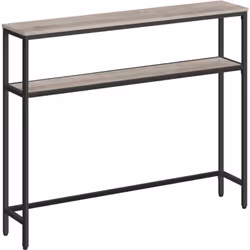 【COMPACTE MAIS SPACIEUSE】 Mesurant seulement 20 x 100 x 80 cm, cette table de salon mince convient parfaitement aux petits es ...