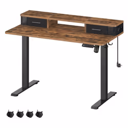 [Hauteur réglable et fonction de mémoire] Cette table est réglable en hauteur entre 72 et 120 cm. Assis ou debout ? Trouvez l ...