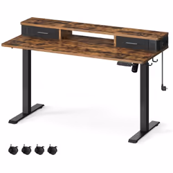 [Hauteur réglable et fonction de mémoire] Cette table est réglable en hauteur entre 72 et 120 cm. Assis ou debout ? Trouvez l ...