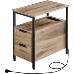[Avec multiprise] Chargez facilement vos appareils avec cette table d’appoint équipée d’une multiprise. Elle comprend 2 prise ...