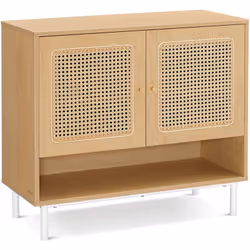 Description générale Ce meuble à chaussures, avec son design évoquant le rotin, assure une ventilation optimale et apporte un ...