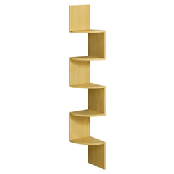 Vasagle - tagère d'Angle Murale, Étagère de Rangement à 5 Niveaux, Étagère à Plantes, pour Chambre à Coucher, Salon, Salle de Bain, Bureau à
