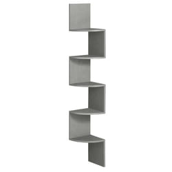 Vasagle - tagère d'Angle Murale, Étagère de Rangement à 5 Niveaux, Étagère à Plantes, pour Chambre à Coucher, Salon, Salle de Bain, Bureau à