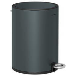 Songmics - Poubelle 3L, Poubelle de Salle de Bain, Petit, avec Couvercle, Fermeture en Douceur, Seau Intérieur Amovible en Plastique, pour Salle de