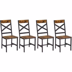 Description générale Ces chaises de salle à manger allient confort et style grâce à leur design ergonomique et à leur constru ...