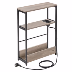 Description générale Cette table de chevet mince à 3 niveaux mesure 18 x 45 x 58 cm, s'adaptant parfaitement aux petits espac ...