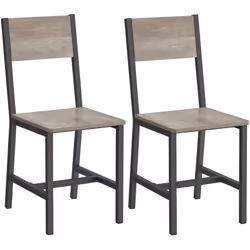 【DU STYLE】 Combiner un cadre en acier gris mat et la surface boisée grège chiné. Le résultat ? Des chaises élégantes qui crée ...