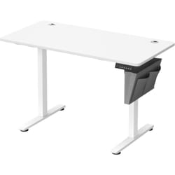 Songmics - Bureau Électrique Assis-Debout, Bureau Réglable en Hauteur, 60 x 120 x (72-120) cm, 4 Hauteurs Mémorisables, Pochette de Rangement, pour