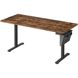 Songmics - Bureau Électrique Assis-Debout, Bureau Réglable en Hauteur, 70 x 160 x (72-120) cm, 4 Hauteurs Mémorisables, Pochette de Rangement, pour