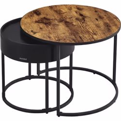 【GAIN DE PLACE ET FLEXIBLE】 Ces tables gigognes peuvent être empilées quand vous ne les utilisez pas pour gagner de la place. ...