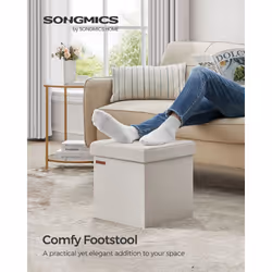 Songmics ULSF227W01 pouf Pouffe/ottomane