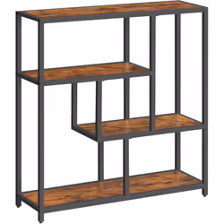 【SPACIEUSE MAIS PEU ENCOMBRANTE】 De dimensions 30 x 100 x 103 cm, cette étagère offre 4 niveaux pour vos objets, mais n'occup ...
