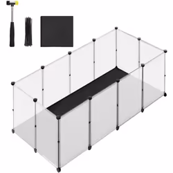 【SPACIEUX ET SÉCURISÉ】 Cette clôture offre un grand espace pour que les cochons d'Inde, les hamsters, les hérissons ou les la ...