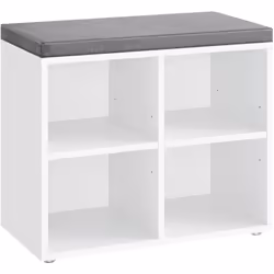 【POLYVALENT】 Ce banc à chaussures peut être placé dans l’entrée pour s'asseoir et changer facilement de chaussures, ou être u ...