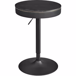 【LE STYLE PARLE AUX VOLUMES】 Admirez cette combinaison de PU et de coutures raffinées de cette table de bar de la Collection  ...
