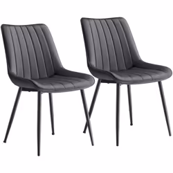 【ASSISE CONFORTABLE】 Ces chaises de salle à manger disposent des assises spacieuses (50,1 cm de large, 42,6 cm de profondeur) ...
