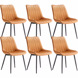 【ASSISE CONFORTABLE】 Ces chaises de salle à manger disposent des assises spacieuses (50,1 cm de large, 42,6 cm de profondeur) ...