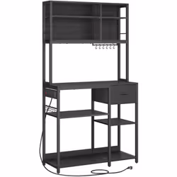 [Multiprise sécurisée] Cette étagère est équipée d’une multiprise avec 4 prises de courant, supportant jusqu’à 3680 watts. Il ...