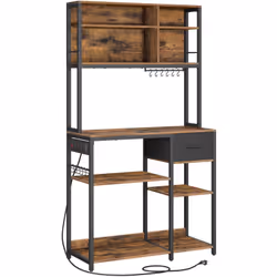 [Multiprise sécurisée] Cette étagère est équipée d’une multiprise avec 4 prises de courant, supportant jusqu’à 3680 watts. Il ...