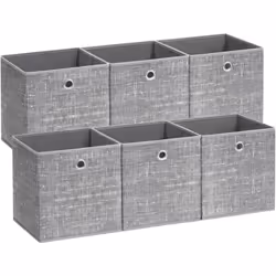 [Durable et stable] Rangez vos objets dans ces 6 coffres durables et stables. Chacun supporte jusqu’à 5 kg grâce à sa structu ...