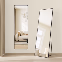 【SE VOIR EN ENTIER, LE PLACER N'IMPORTE OÙ】Ce miroir intégral à poser au sol mesure 160 x 50 cm pour une vision complète de v ...