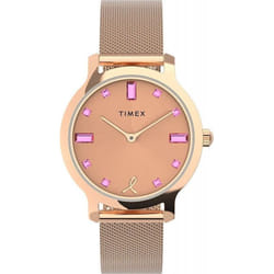Montre Timex Transcend X Bcrf Pour Femmes en Ip-rosé - TW2V52800