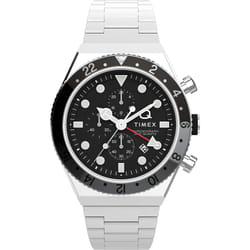 Montre Timex Q Gmt Chrono Pour Hommes en Argent - TW2V69800