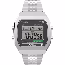 Montre Timex T80 Pour Mixte en Argent - TW2V74200