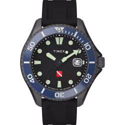 Montre Timex Deep Water Tiburon Automatic Pour Hommes en Noir - TW2W21100
