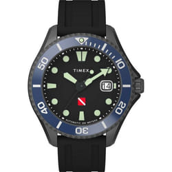 Montre Timex Deep Water Tiburon Automatic Pour Hommes en Noir - TW2W21100