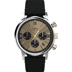 Montre - TIMEX - TW2W60300 - Cuir Noir - 40 mm - Résistante à leau 5 bar