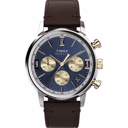Montre - TIMEX - TW2W60400 - Cuir Marron - Résistant à leau 5 bar - 40 mm Diamètre