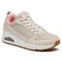 Baskets basses - SKECHERS - Uno Im - Femme - Beige - Semelle à coussin dair