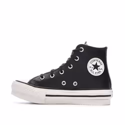 Sneakers Chuck Taylor All Star Lift Platform Leather Cuir Noir