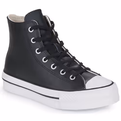 Sneakers Chuck Taylor All Star Lift Platform Leather Cuir Noir
