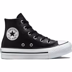 Sneakers Chuck Taylor All Star Lift Platform Leather Cuir Noir