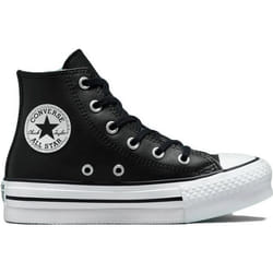 Sneakers Chuck Taylor All Star Lift Platform Leather Cuir Noir