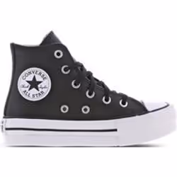 Sneakers Chuck Taylor All Star Lift Platform Leather Cuir Noir