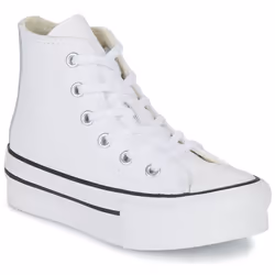Converse modèle Chuck Taylor All Star Lift Platform Leather Blanc