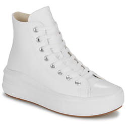 Converse modèle Chuck Taylor All Star Move Platform Fundational Leather Blanc