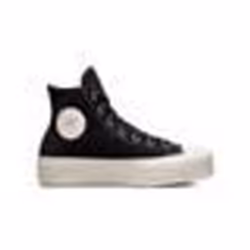 Chaussures Converse Chuck Taylor All Star Lift Hi pour Femme - Noir - Canvas - Lacets - Plat