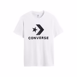 converse _m_logo star chev  ss tee blanc