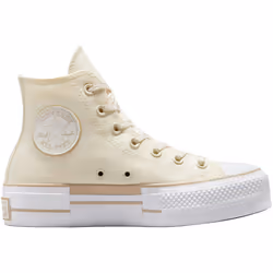 Sneakers Chuck Taylor All Star Lift Platform Outline Sketch Toile Beige