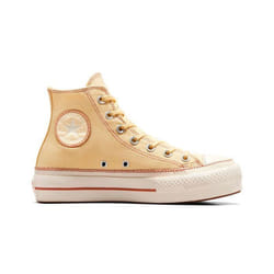 Converse Chuck Taylor All Star Lift Platform Contrast Stitching Couleur Jaune Sesmgrt